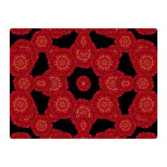 Stylized Floral Check Double Sided Flano Blanket (mini) 