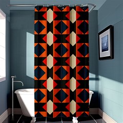 Rhombus And Stripes      	shower Curtain 36  X 72 