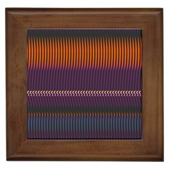 Curvy Stripes       			framed Tile by LalyLauraFLM