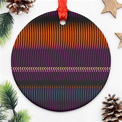 Curvy Stripes       			ornament (round) by LalyLauraFLM