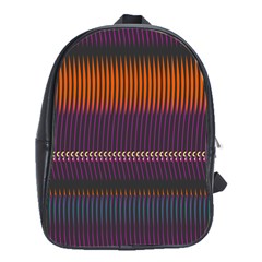 Curvy Stripes       			school Bag (large) by LalyLauraFLM