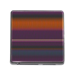 Curvy Stripes       			memory Card Reader (square) by LalyLauraFLM