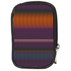 Curvy Stripes       			compact Camera Leather Case by LalyLauraFLM