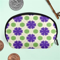 Purple Flowers Pattern        Accessory Pouch by LalyLauraFLM