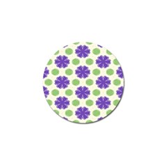 Purple Flowers Pattern        			golf Ball Marker (4 Pack) by LalyLauraFLM