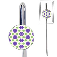 Purple Flowers Pattern        			book Mark by LalyLauraFLM