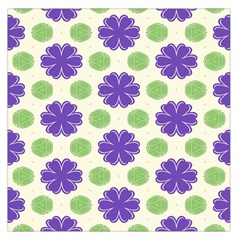 Purple Flowers Pattern        Satin Scarf