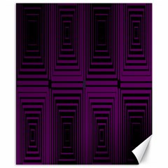 Purple Black Rectangles         			canvas 8  X 10  by LalyLauraFLM