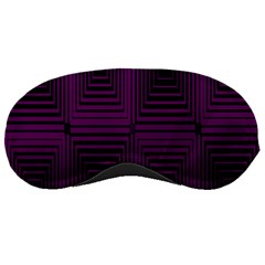 Purple Black Rectangles         			sleeping Mask by LalyLauraFLM