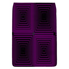 Purple Black Rectangles         			removable Flap Cover (s) by LalyLauraFLM