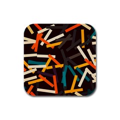 Sticks          			rubber Square Coaster (4 Pack by LalyLauraFLM