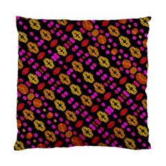 Stylized Floral Stripes Collage Pattern Standard Cushion Case (two Sides) by dflcprints