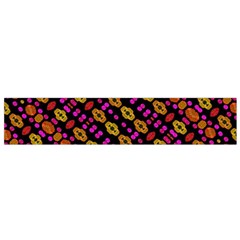 Stylized Floral Stripes Collage Pattern Flano Scarf (small)  by dflcprints