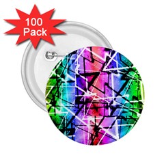 Multicolor Geometric Grunge 2 25  Buttons (100 Pack)  by dflcprints