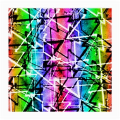 Multicolor Geometric Grunge Medium Glasses Cloth by dflcprints