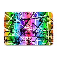 Multicolor Geometric Grunge Plate Mats