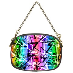 Multicolor Geometric Grunge Chain Purses (two Sides)  by dflcprints