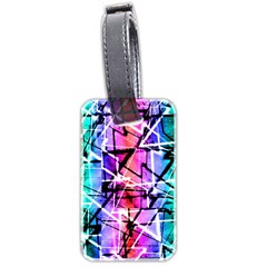 Multicolor Geometric Grunge Luggage Tags (two Sides) by dflcprints