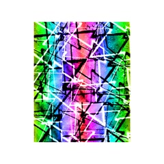 Multicolor Geometric Grunge Shower Curtain 48  X 72  (small) 