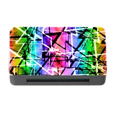 Multicolor Geometric Grunge Memory Card Reader With Cf