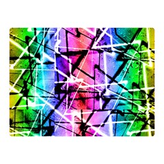 Multicolor Geometric Grunge Double Sided Flano Blanket (mini) 