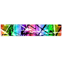 Multicolor Geometric Grunge Flano Scarf (large)  by dflcprints