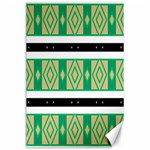 Green rhombus and stripes           			Canvas 24  x 36  23.35 x34.74  Canvas - 1