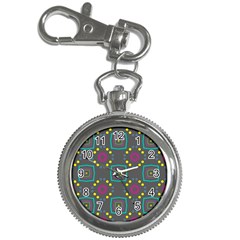 Squares And Circles Pattern 			key Chain Watch by LalyLauraFLM