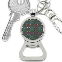 Squares And Circles Pattern 			bottle Opener Key Chain by LalyLauraFLM