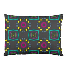 Squares And Circles Pattern 			pillow Case