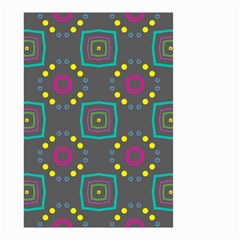 Squares And Circles Pattern Small Garden Flag