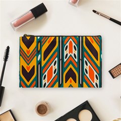 Distorted shapes in retro colors   Cosmetic Bag