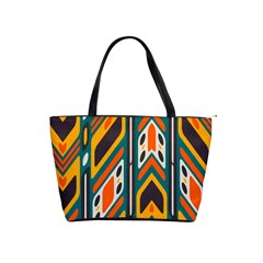 Distorted Shapes In Retro Colors   Classic Shoulder Handbag by LalyLauraFLM