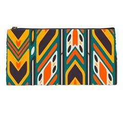 Distorted Shapes In Retro Colors   	pencil Case by LalyLauraFLM