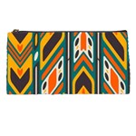 Distorted shapes in retro colors   	Pencil Case Front