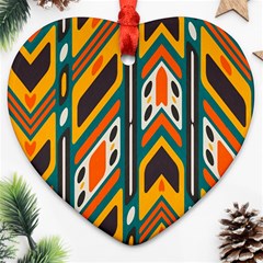 Distorted shapes in retro colors   			Ornament (Heart)