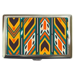 Distorted shapes in retro colors   			Cigarette Money Case