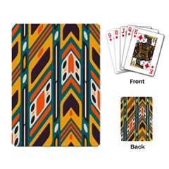 Distorted shapes in retro colors   			Playing Cards Single Design