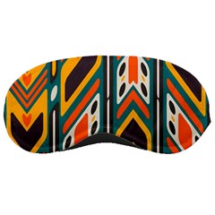 Distorted shapes in retro colors   			Sleeping Mask