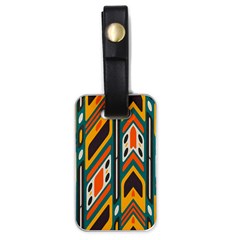 Distorted shapes in retro colors   			Luggage Tag (one side)