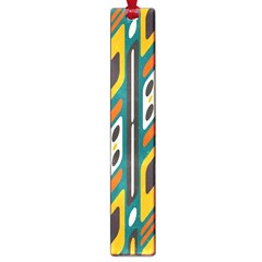 Distorted shapes in retro colors   			Large Book Mark