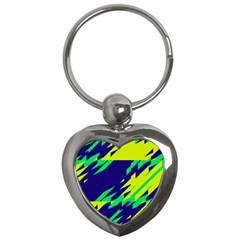 3 Colors Shapes    			key Chain (heart) by LalyLauraFLM