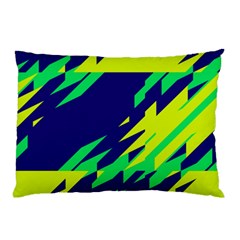 3 Colors Shapes    			pillow Case by LalyLauraFLM