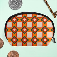 Flowers and squares pattern     Accessory Pouch