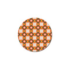 Flowers and squares pattern     			Golf Ball Marker (4 pack)