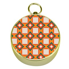 Flowers and squares pattern     			Gold Compass