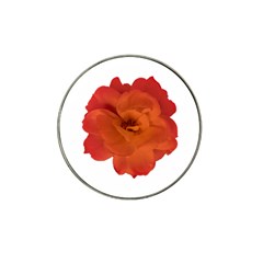 Red Rose Photo Hat Clip Ball Marker by dflcprints