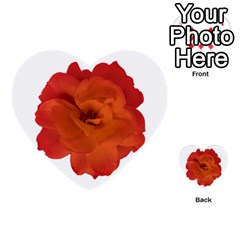 Red Rose Photo Multi-purpose Cards (heart)  by dflcprints