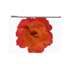 Red Rose Photo Cosmetic Bag (large)  by dflcprints