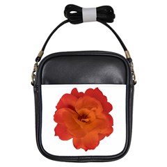 Red Rose Photo Girls Sling Bags by dflcprints